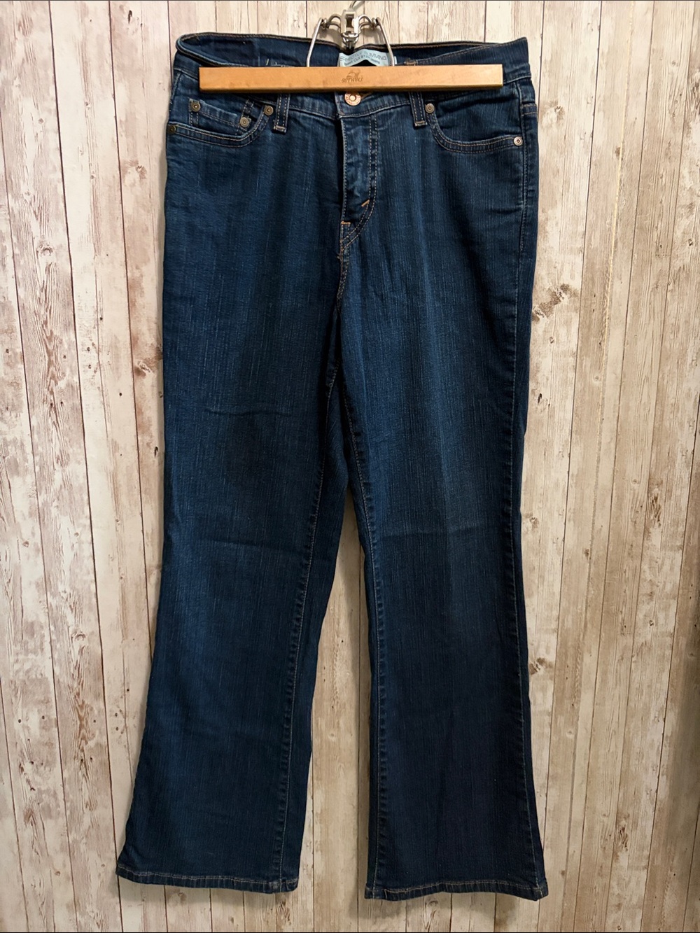 Levi’s Strauss & Co Slimming 512 Dark Blue Denim Bootcut Jeans